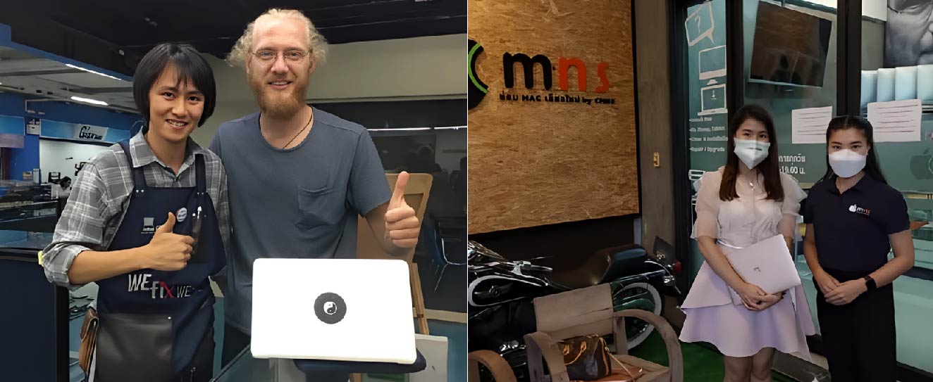 ลูกค้ามาใช้บริการร้านซ่อม MacBook เชียงใหม่