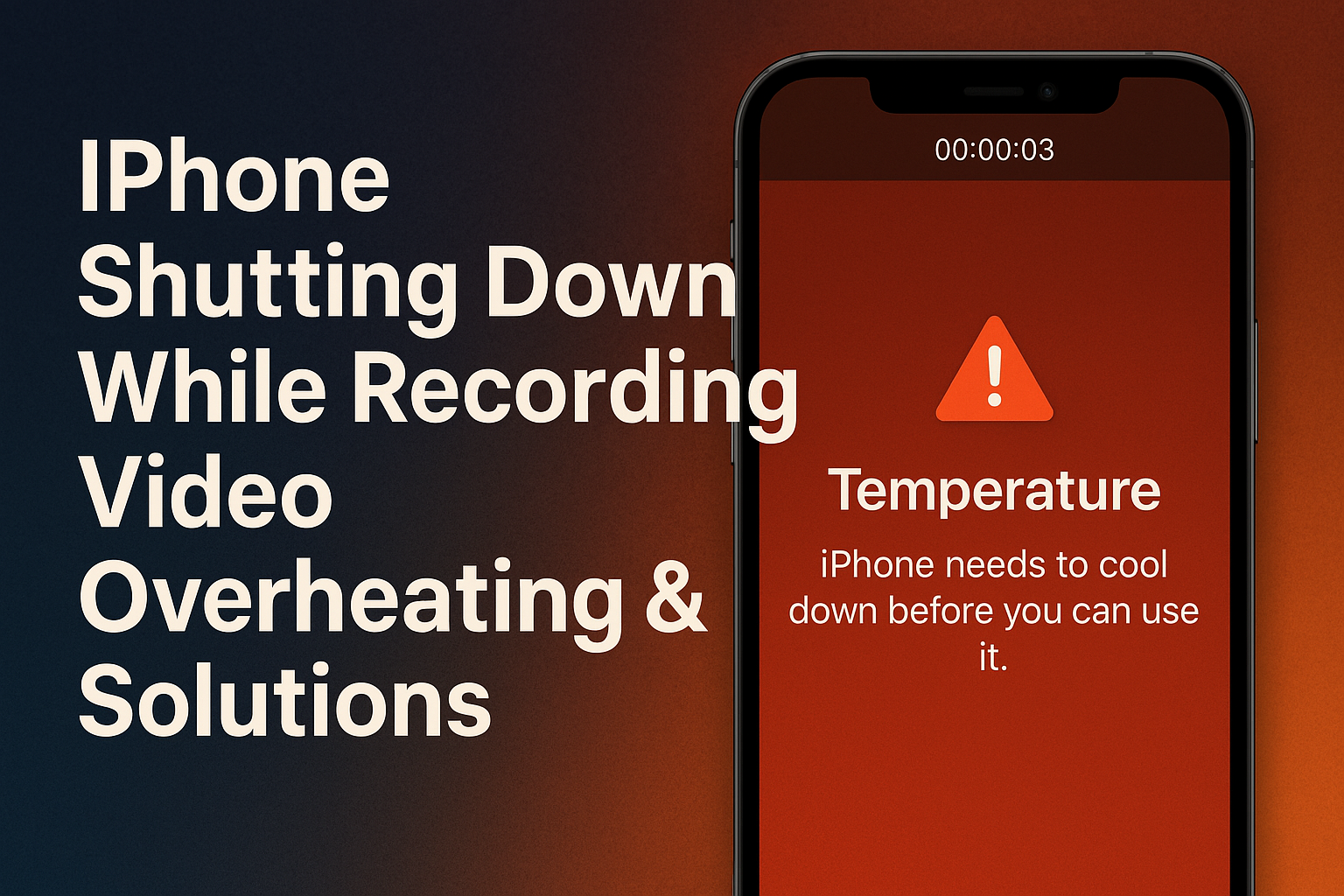 Main image for iPhone Shuts Down While Recording Video: Overheating Fix & Prevention