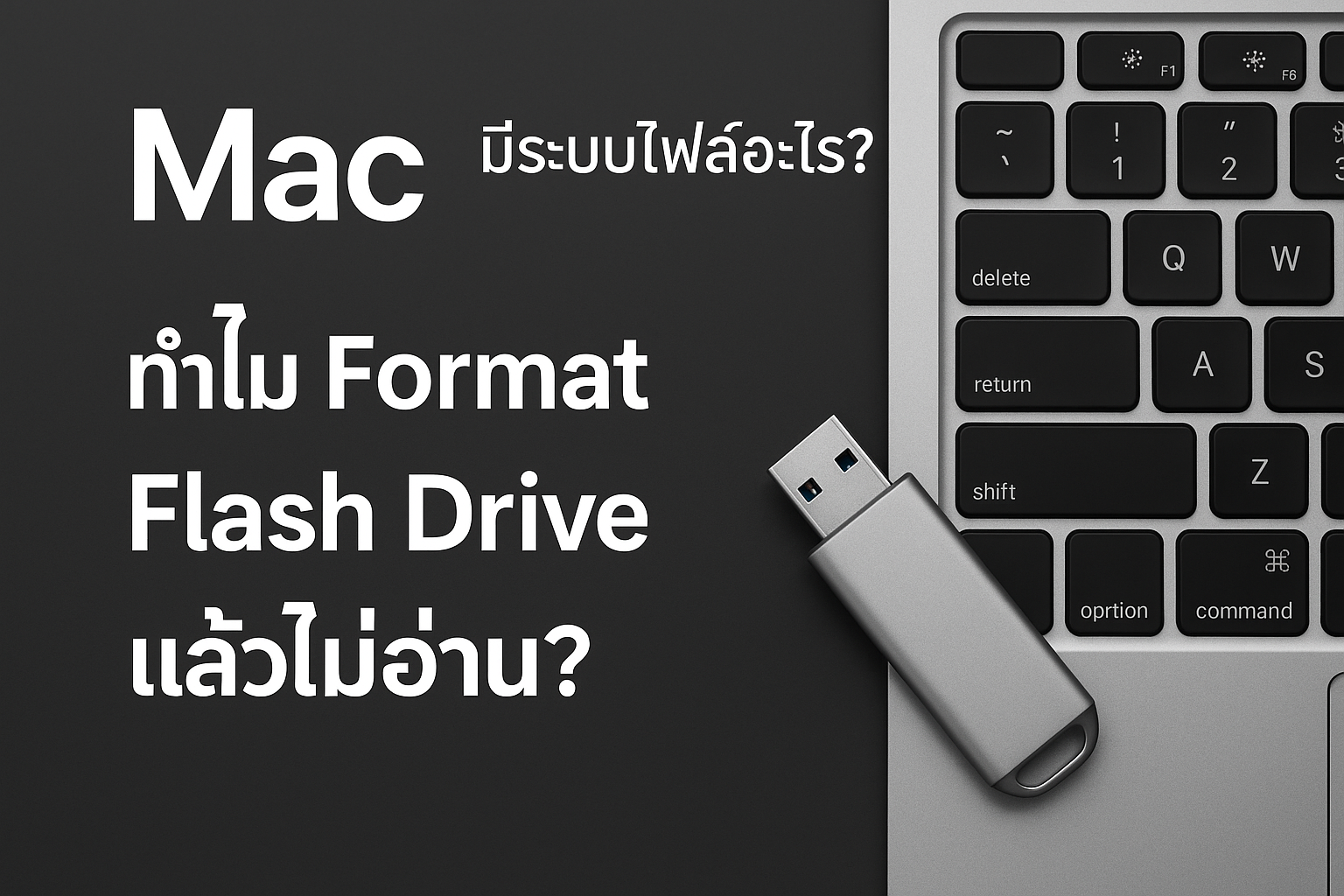 Mac มีระบบไฟล์อะไร? สาเหตุที่ Format Flash Drive แล้วไม่อ่าน และวิธีแก้