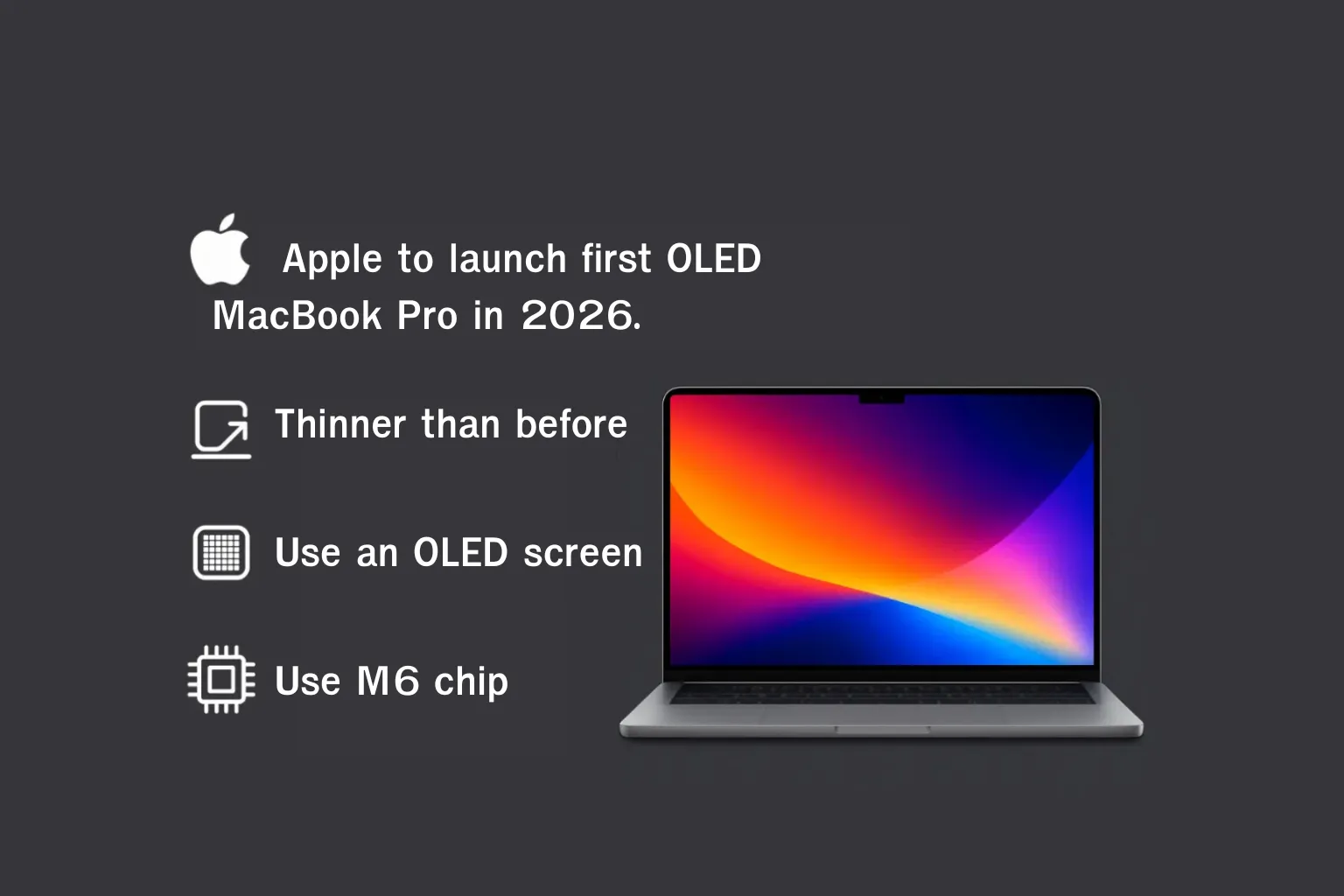 Apple Developing MacBook Pro with OLED Display for 2026 Launch