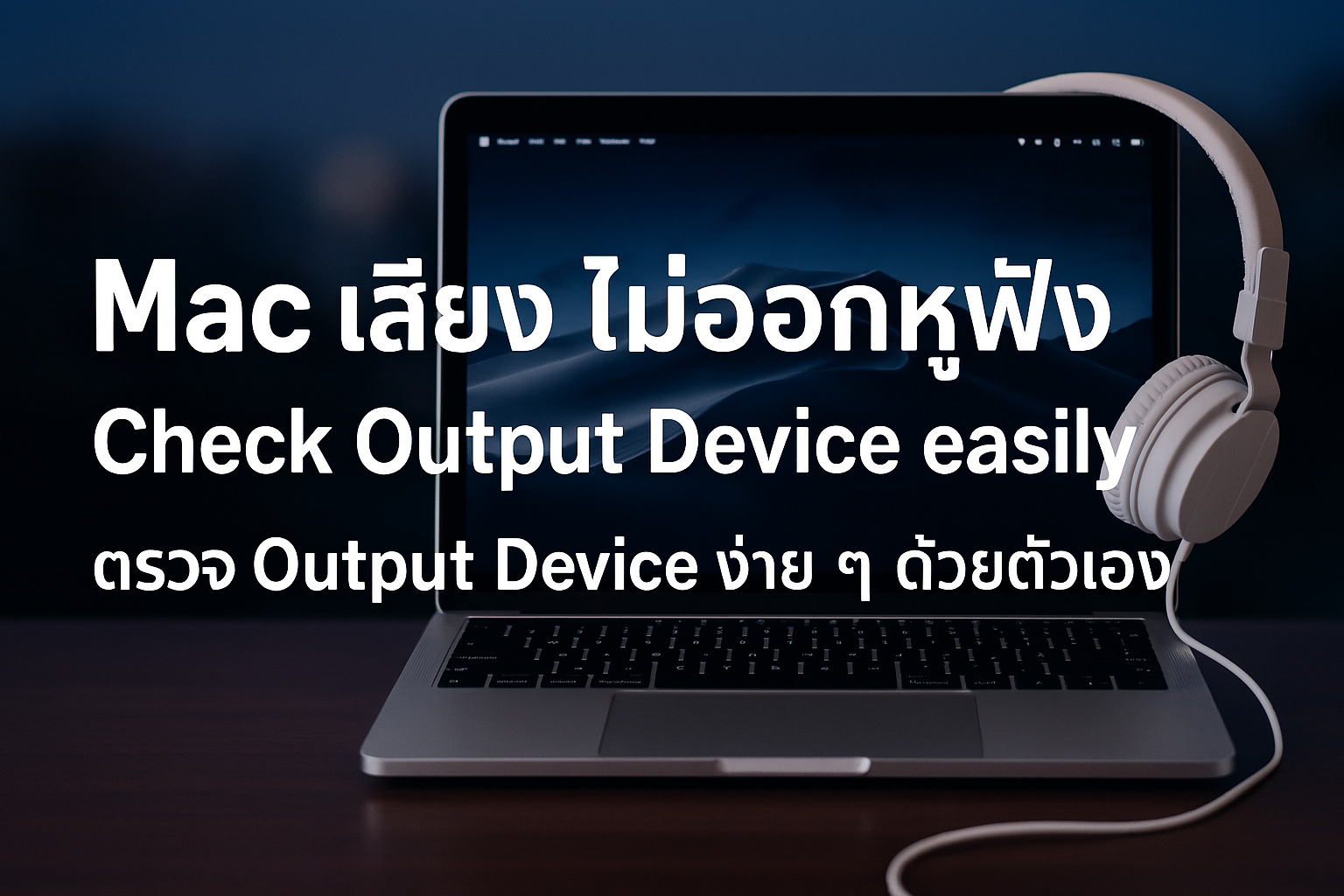 Mac เสียงไม่ออกหูฟัง – ตรวจ Output Device ง่าย ๆ ด้วยตัวเอง