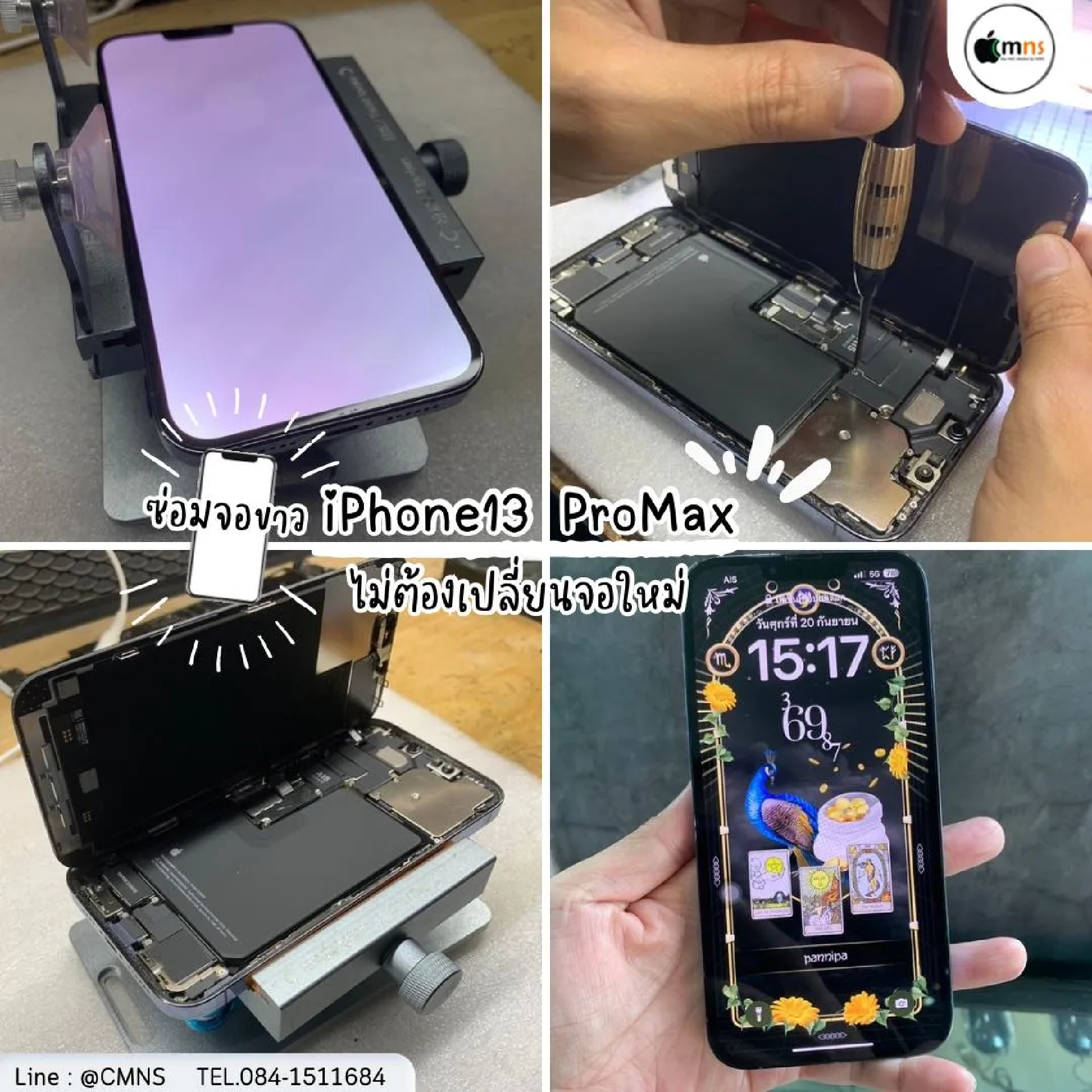 iPhone 13 Pro Max (อาการจอขาว)